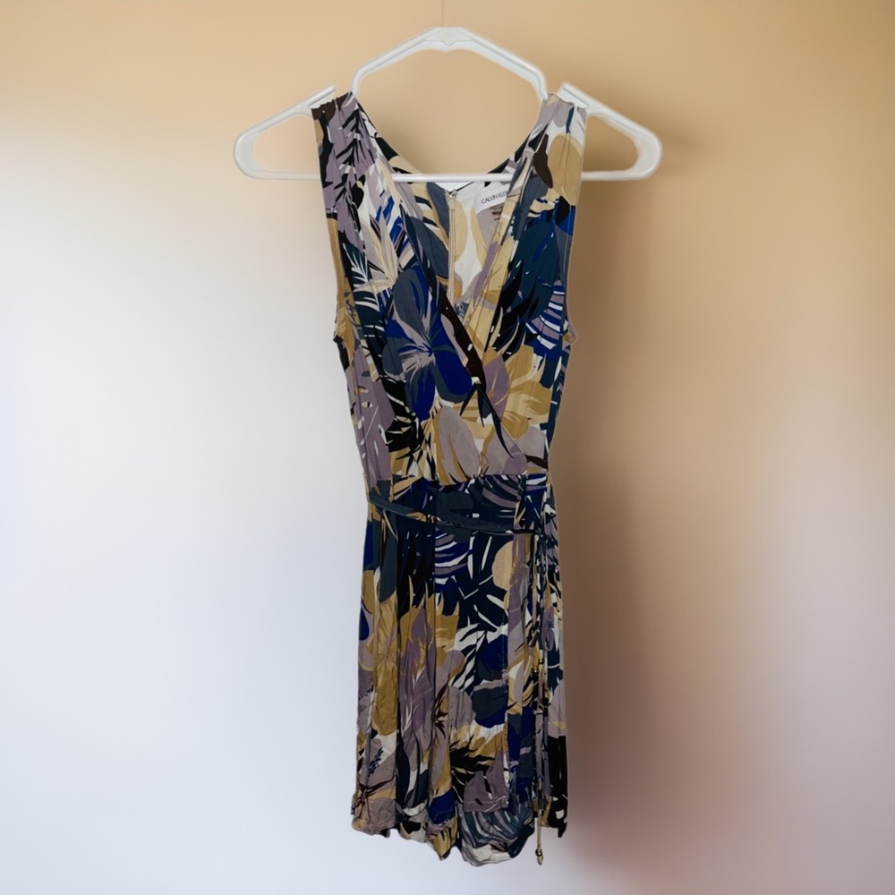 Rare Calvin Klein Sleeveless Floral Romper
